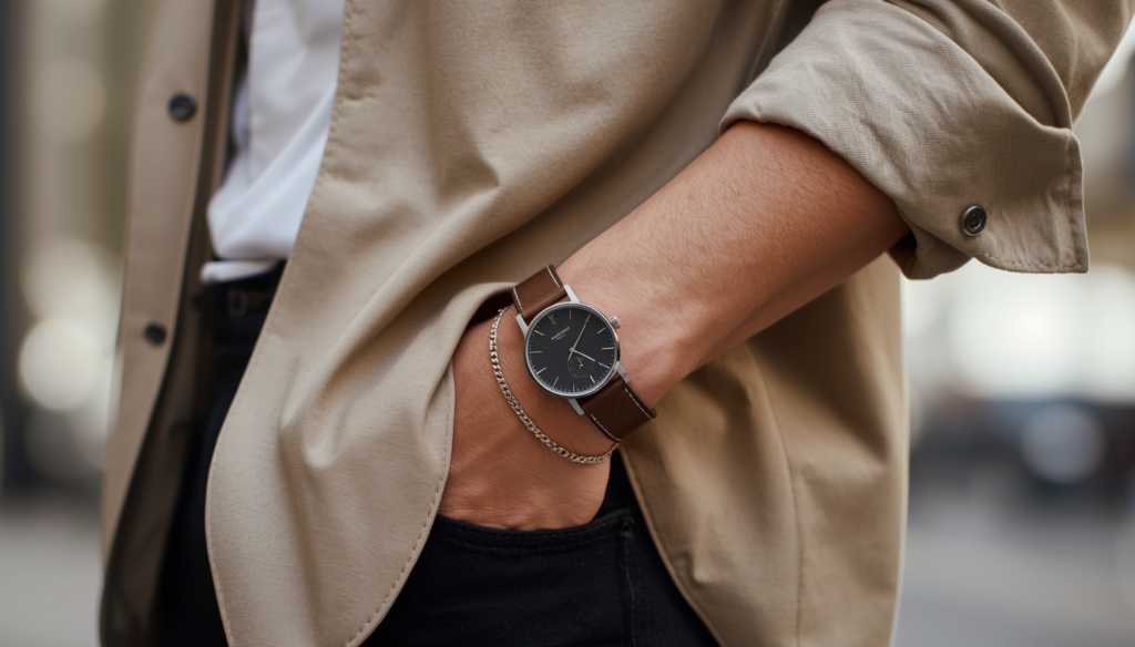 How man can upgrade look with accessories 